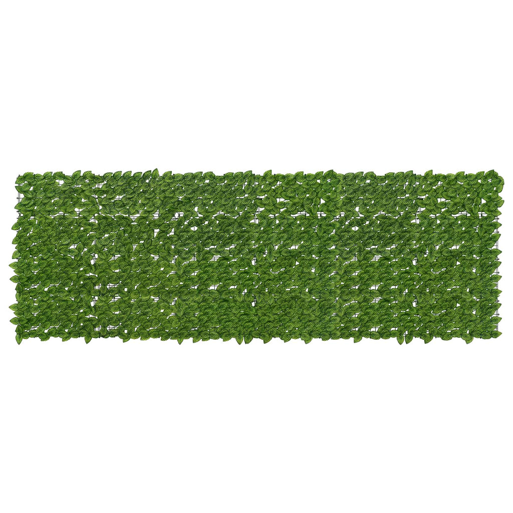 Schermo per balcone con foglie Verde e Giallo 300 x 100 cm