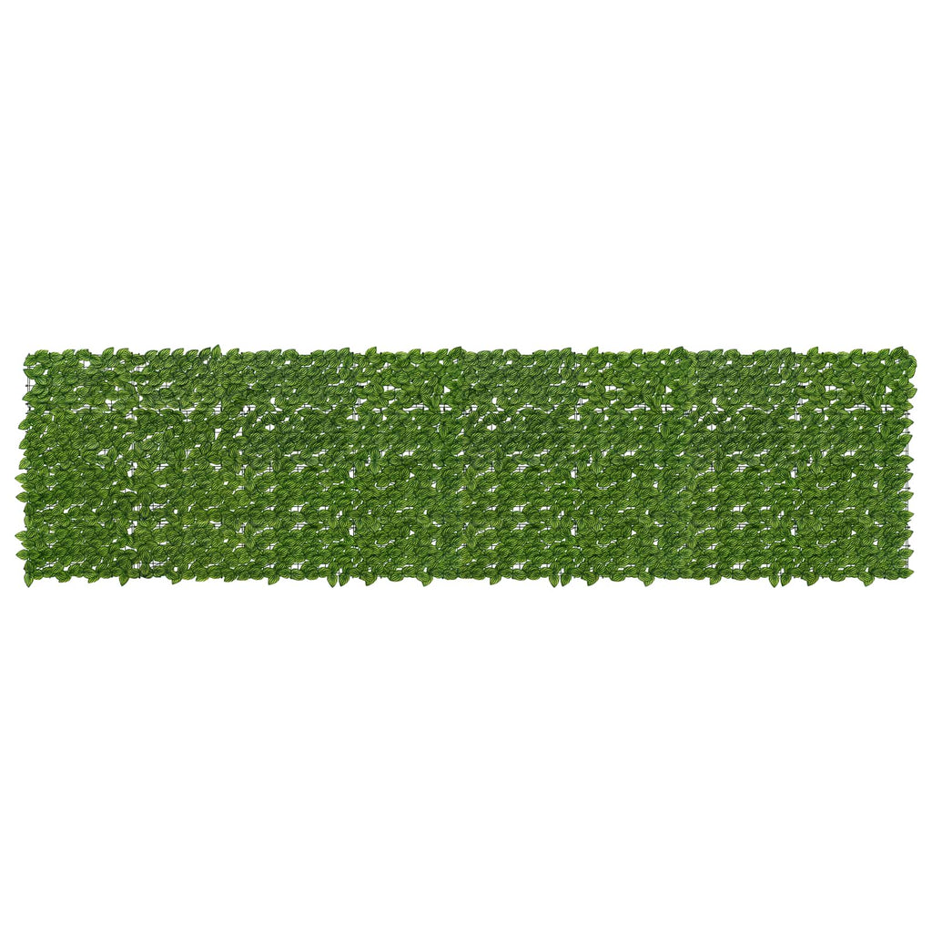 Schermo per balcone con foglie Verde e Giallo 400 x 100 cm
