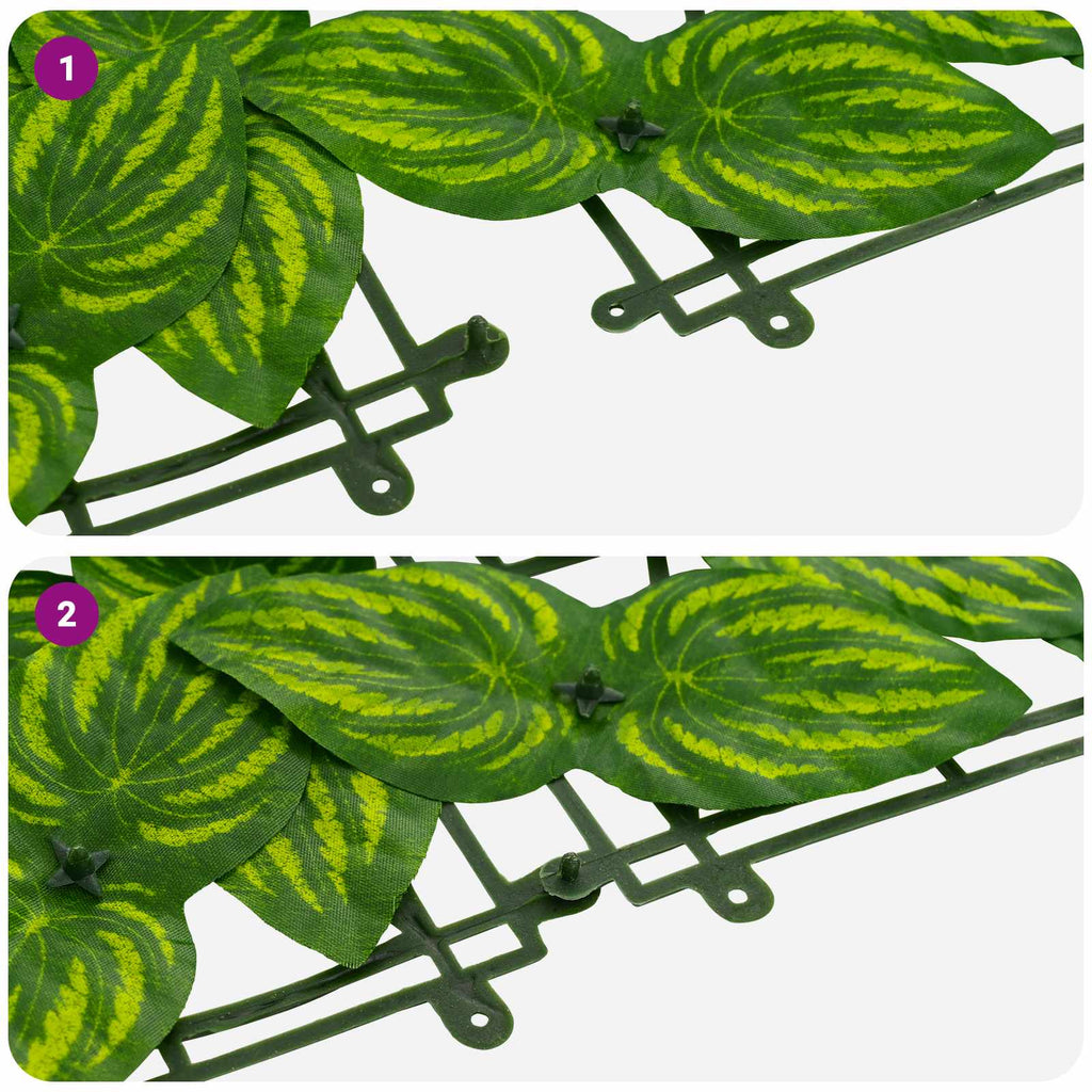 Schermo per balcone con foglie Verde e Giallo 600 x 100 cm