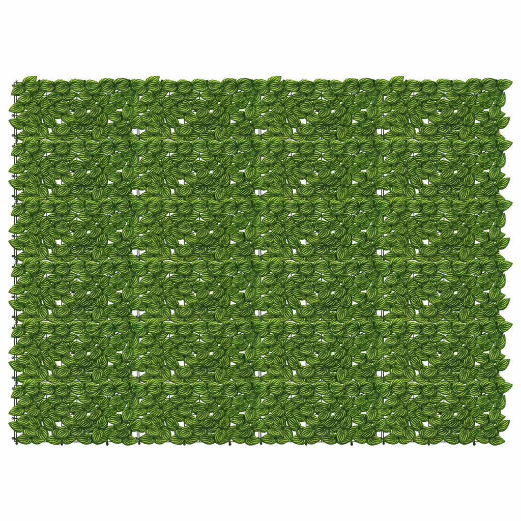 Schermo per balcone con foglie Verde e Giallo 200 x 150 cm
