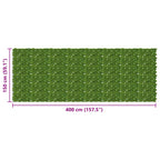 Schermo per balcone con foglie Verde e Giallo 400 x 150 cm