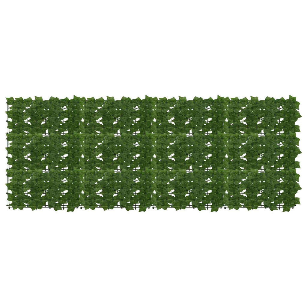Schermo per balcone con foglie Verde 200 x 75 cm