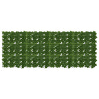 Schermo per balcone con foglie Verde 200 x 75 cm