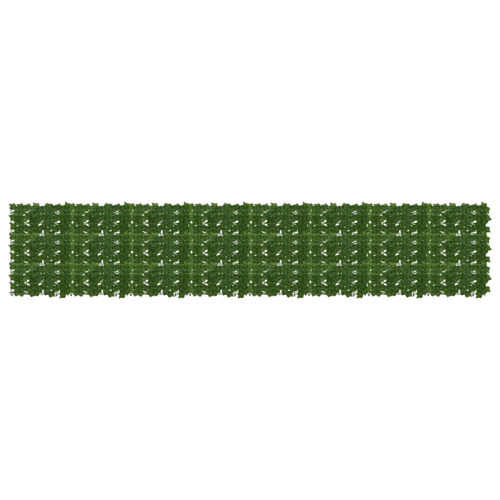 Schermo per balcone con foglie Verde 400 x 75 cm