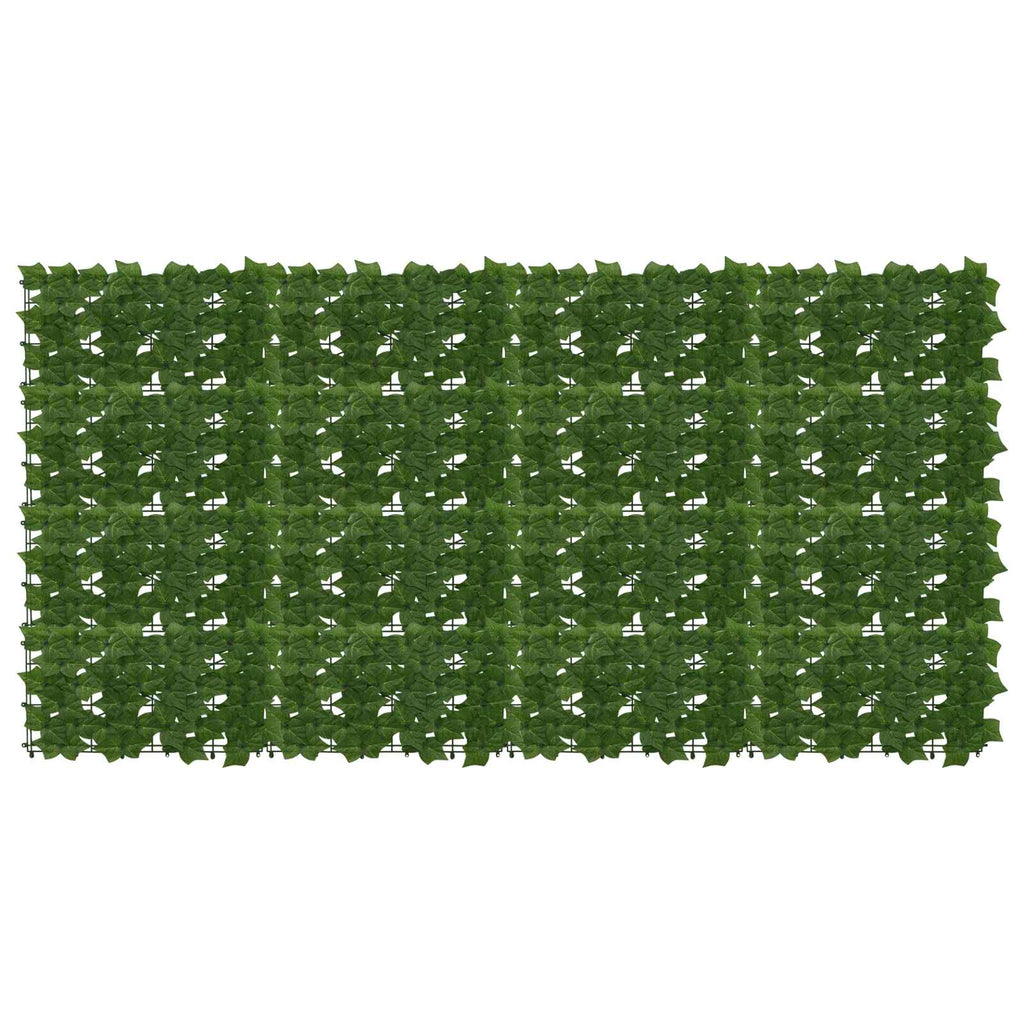 Schermo per balcone con foglie Verde 200 x 100 cm