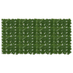 Schermo per balcone con foglie Verde 200 x 100 cm