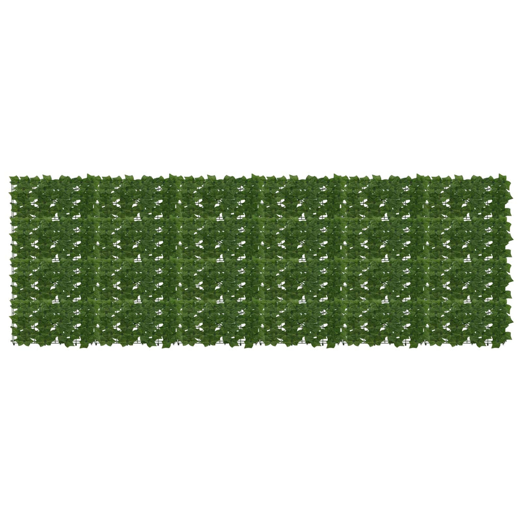 Schermo per balcone con foglie Verde 300 x 100 cm