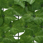 Schermo per balcone con foglie Verde 400 x 100 cm