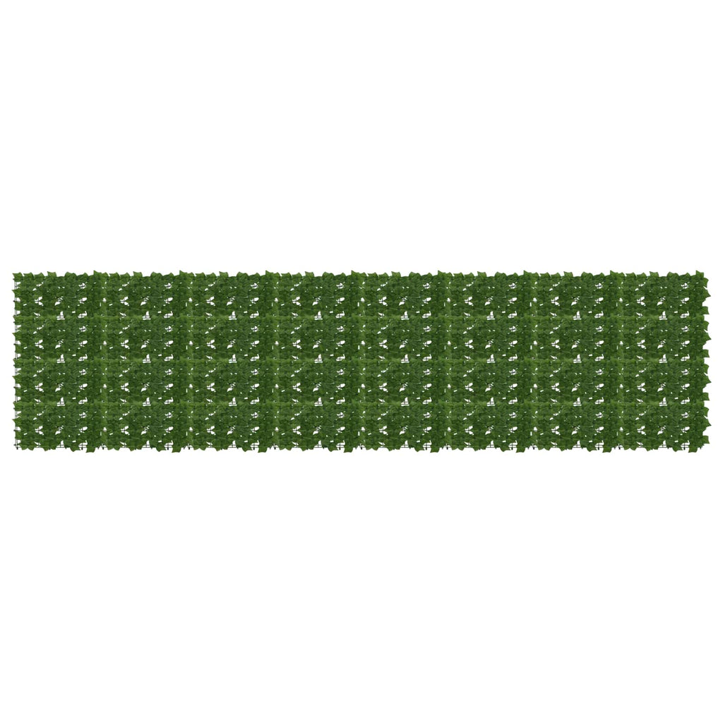 Schermo per balcone con foglie Verde 400 x 100 cm