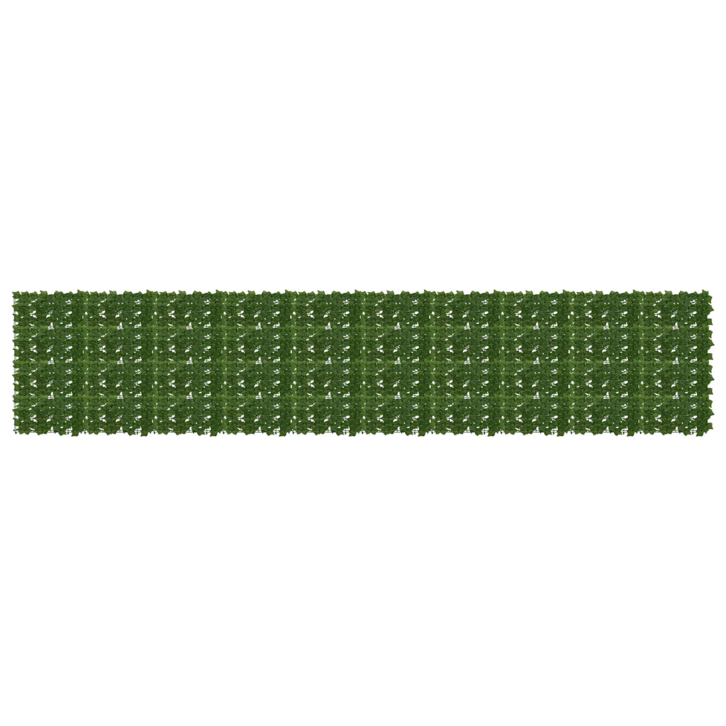 Schermo per balcone con foglie Verde 500 x 100 cm