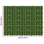 Schermo per balcone con foglie Verde 200 x 150 cm