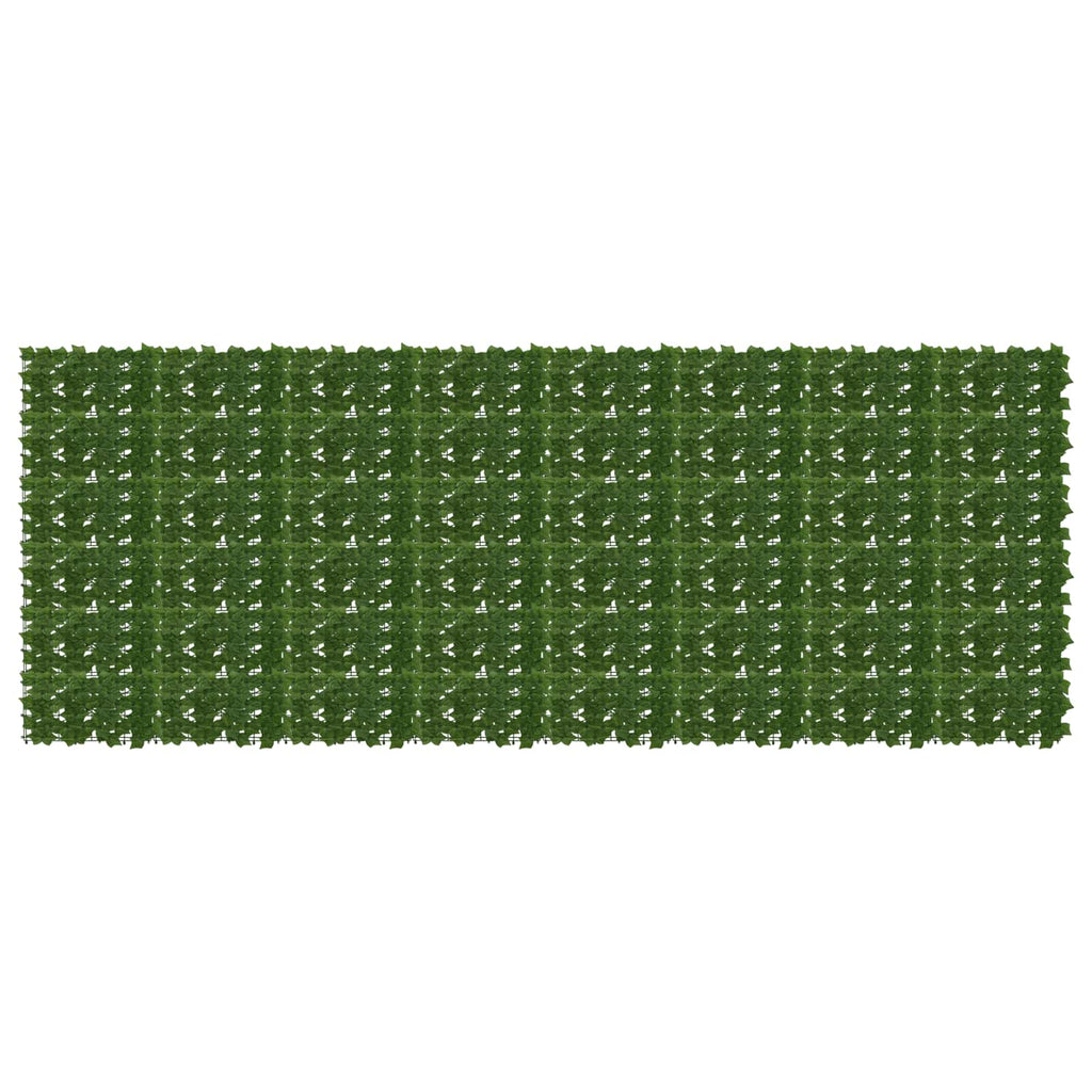 Schermo per balcone con foglie Verde 400 x 150 cm