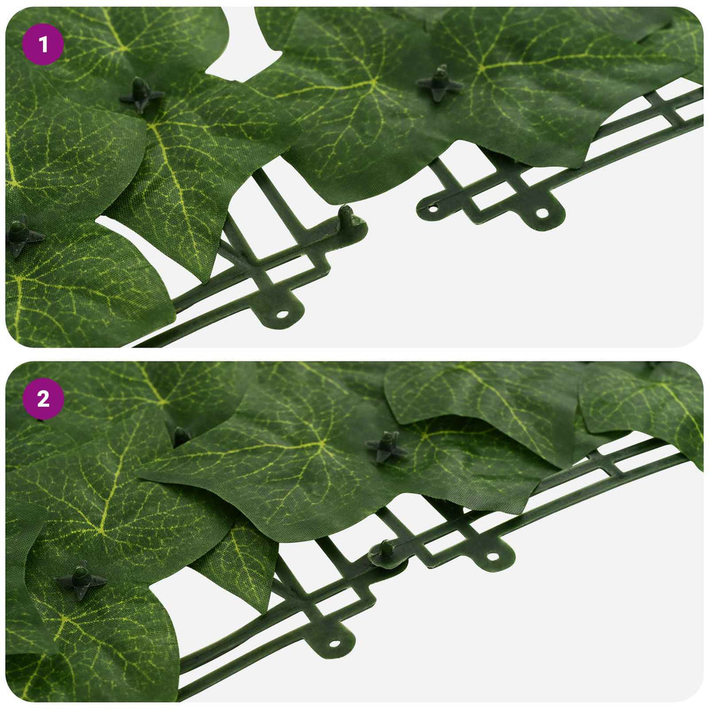 Schermo per balcone con foglie Verde 500 x 150 cm
