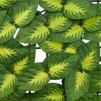 Schermo per balcone con foglie Verde e Giallo 200 x 75 cm