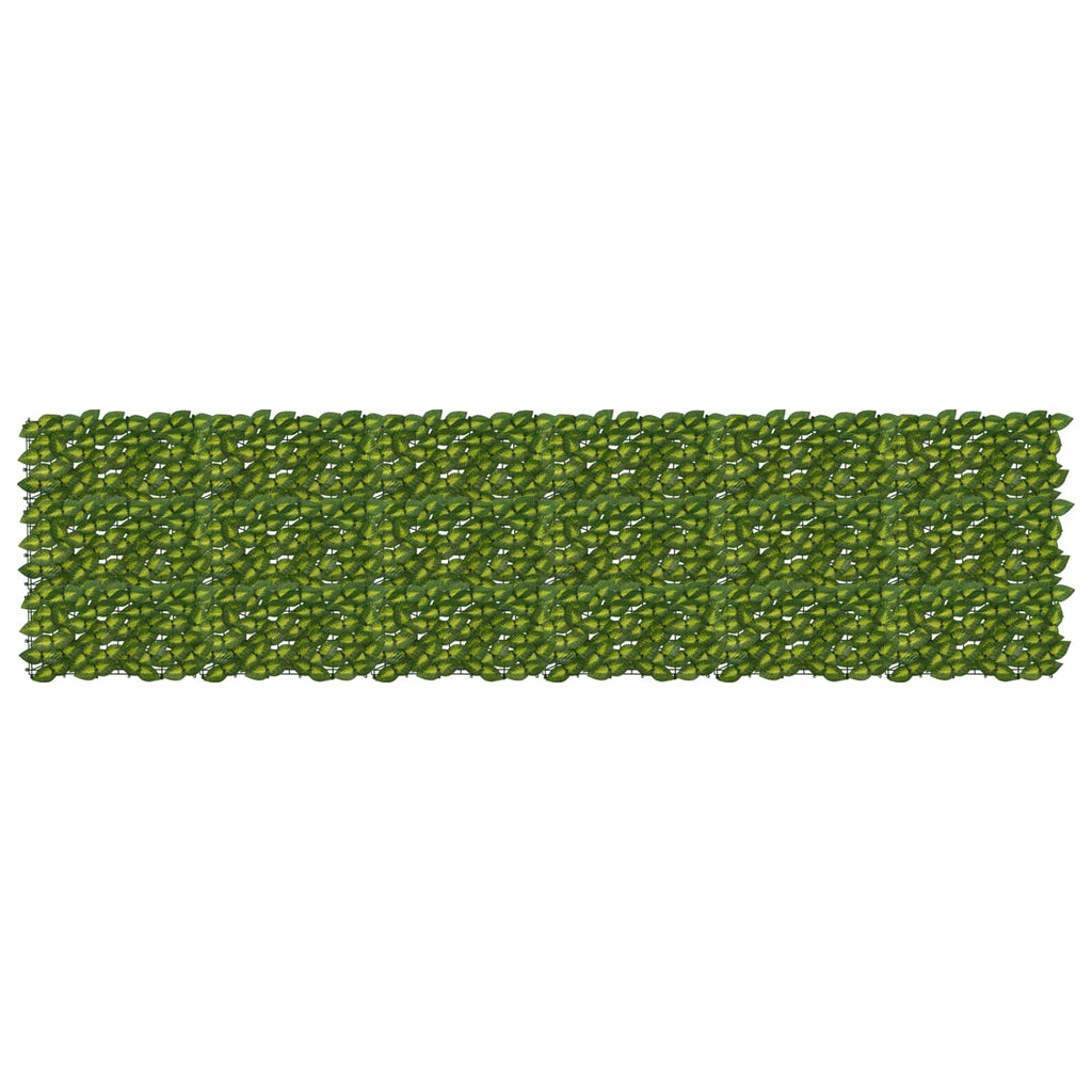Schermo per balcone con foglie Verde e Giallo 300 x 75 cm