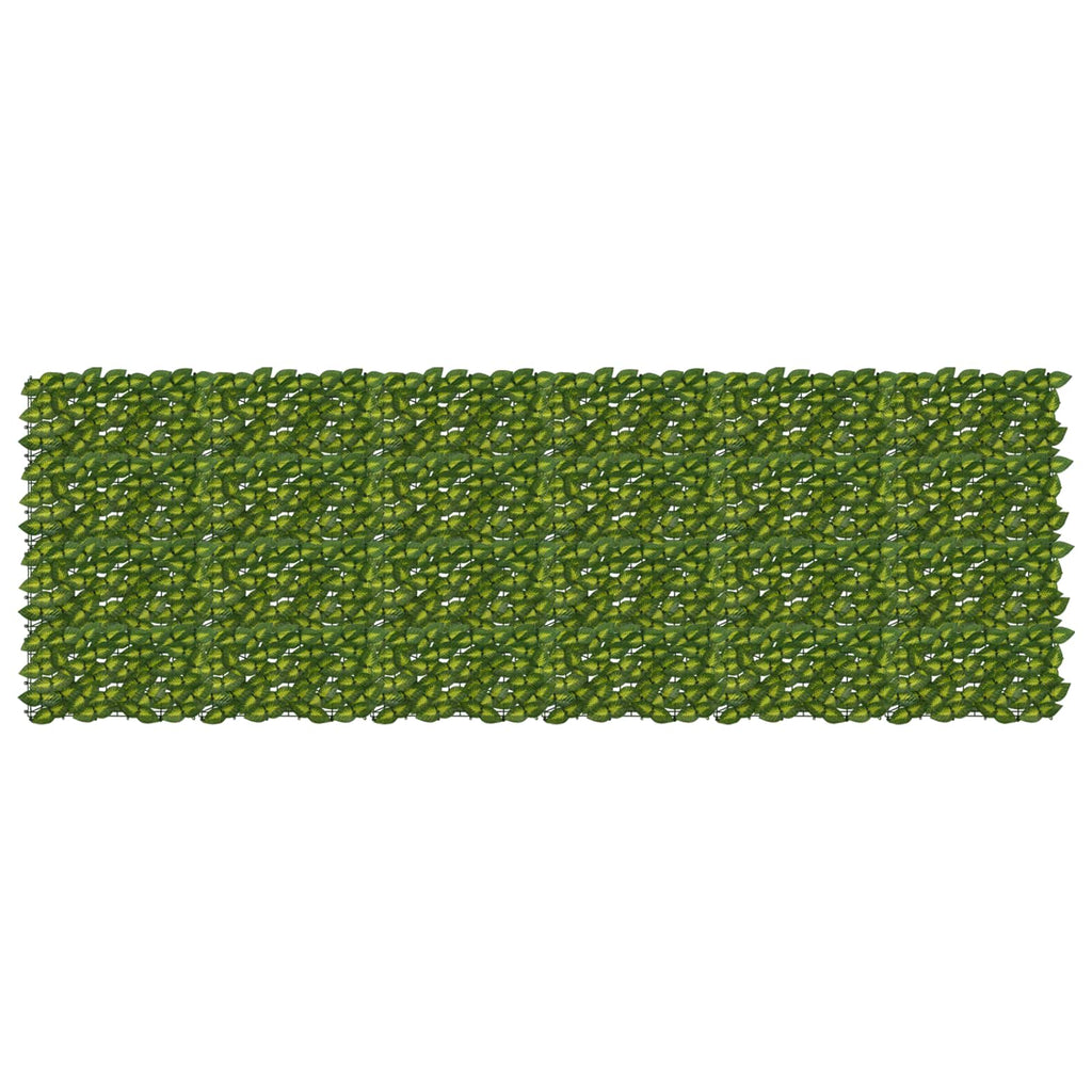 Schermo per balcone con foglie Verde e Giallo 300 x 100 cm