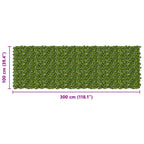 Schermo per balcone con foglie Verde e Giallo 300 x 100 cm