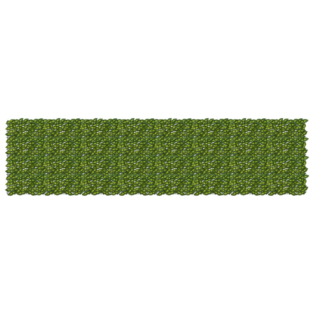 Schermo per balcone con foglie Verde e Giallo 400 x 100 cm