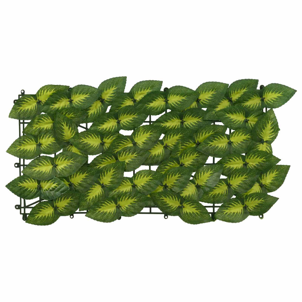 Schermo per balcone con foglie Verde e Giallo 600 x 100 cm
