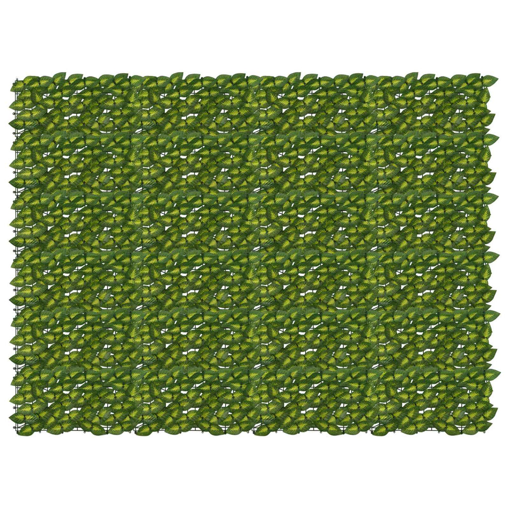 Schermo per balcone con foglie Verde e Giallo 200 x 150 cm