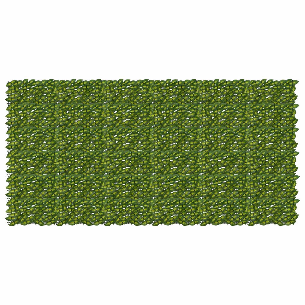 Schermo per balcone con foglie Verde e Giallo 300 x 150 cm