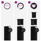 Base per ombrellone per palo da 25–50 mm Nero