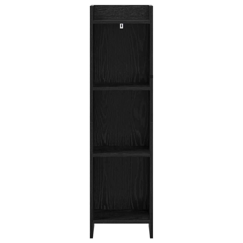 Libreria Rovere Nero 30 x 30 x 111 cm Legno ingegnerizzato