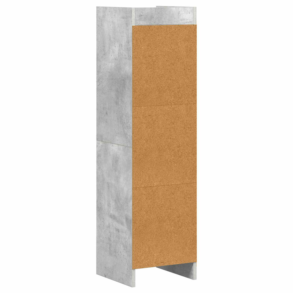 Libreria Grigio Concretè 30 x 30 x 111 cm Legno ingegnerizzato