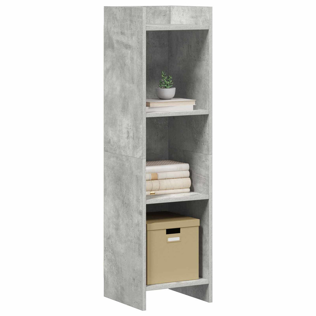 Libreria Grigio Concretè 30 x 30 x 111 cm Legno ingegnerizzato