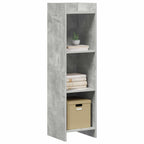 Libreria Grigio Concretè 30 x 30 x 111 cm Legno ingegnerizzato