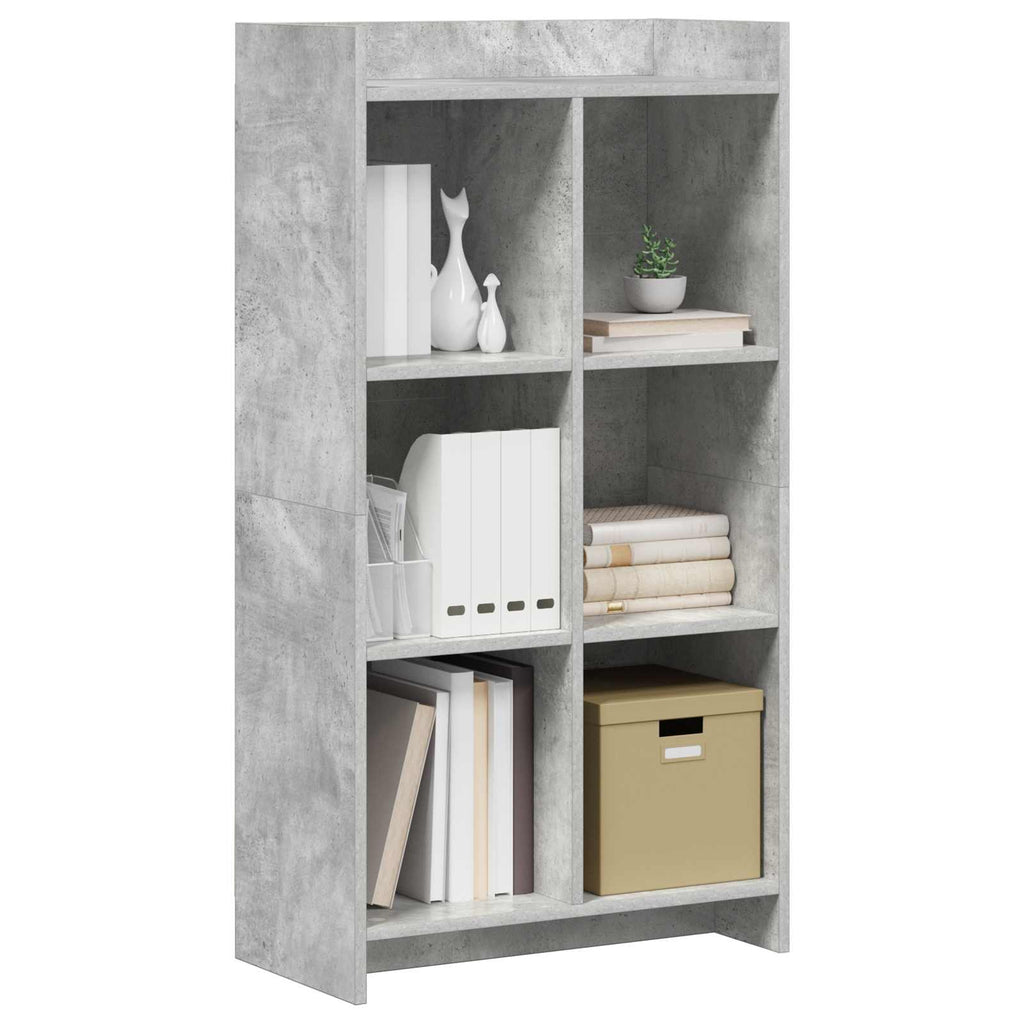 Libreria Grigio Concretè 59 x 30 x 111 cm Legno ingegnerizzato