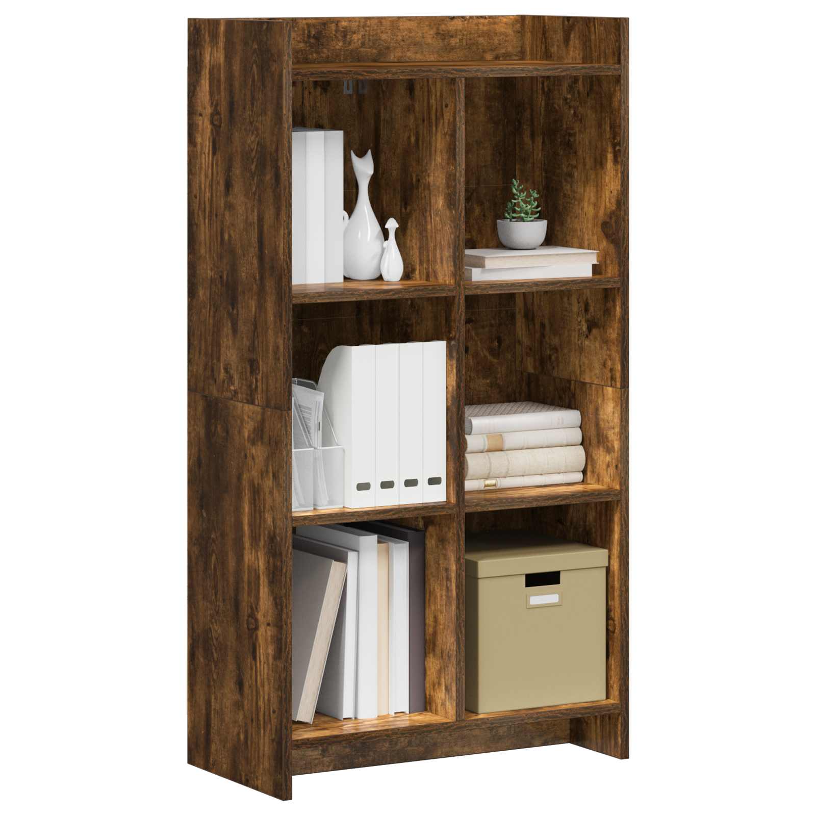 Libreria Rovere Fumo 59 x 30 x 111 cm Legno ingegnerizzato