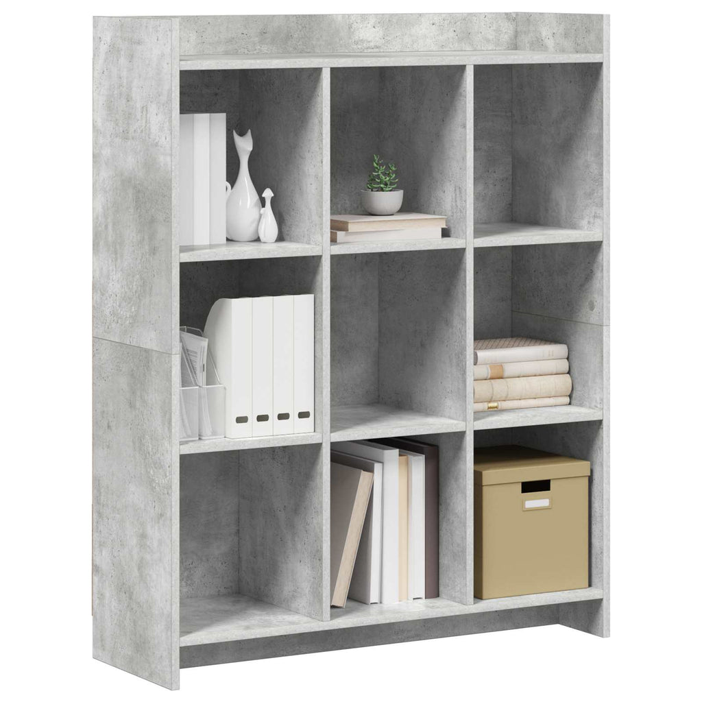 Libreria Grigio Concretè 87,5 x 30 x 111 cm