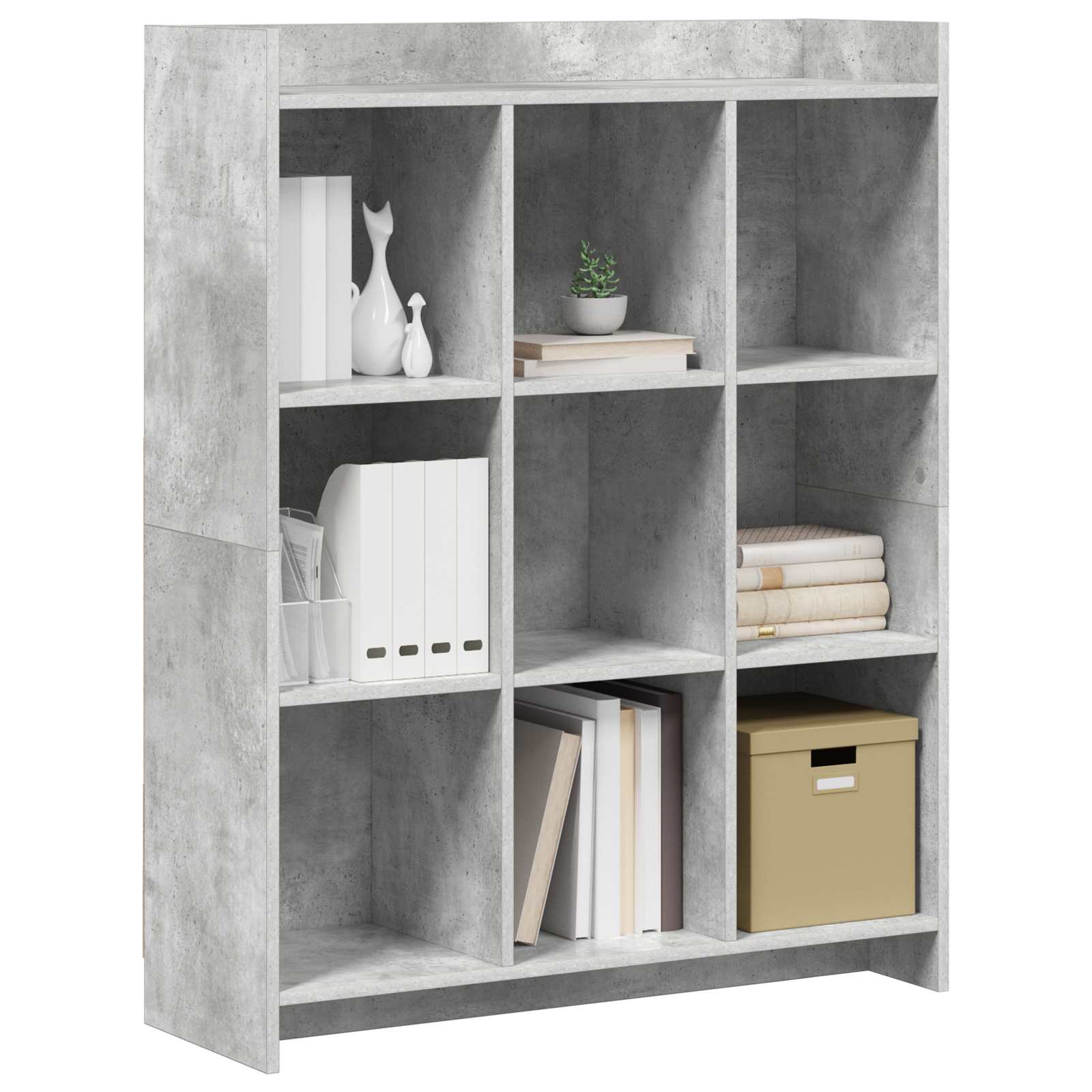 Libreria Grigio Concretè 87,5 x 30 x 111 cm