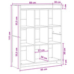 Libreria Legno antico 87,5 x 30 x 111 cm Legno ingegnerizzato