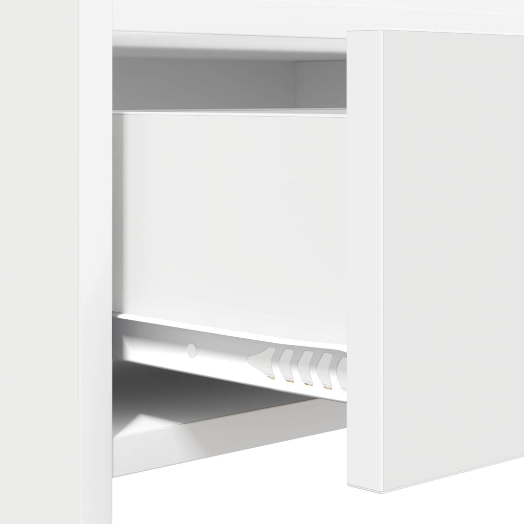 Tavolo consolle Bianco 90 x 35 x 80 cm Legno ingegnerizzato