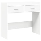 Tavolo consolle Bianco 90 x 35 x 80 cm Legno ingegnerizzato