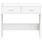 Tavolo consolle Bianco 90 x 35 x 80 cm Legno ingegnerizzato
