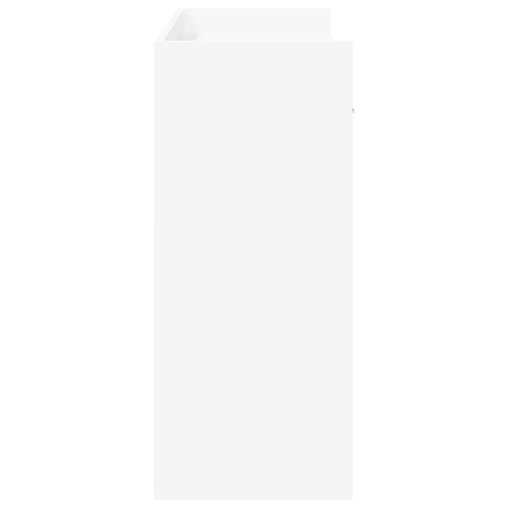 Tavolo consolle Bianco 90 x 35 x 80 cm Legno ingegnerizzato