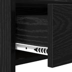 Tavolo consolle Rovere Nero 90 x 35 x 80 cm
