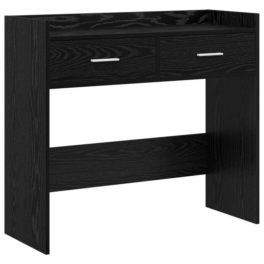 Tavolo consolle Rovere Nero 90 x 35 x 80 cm