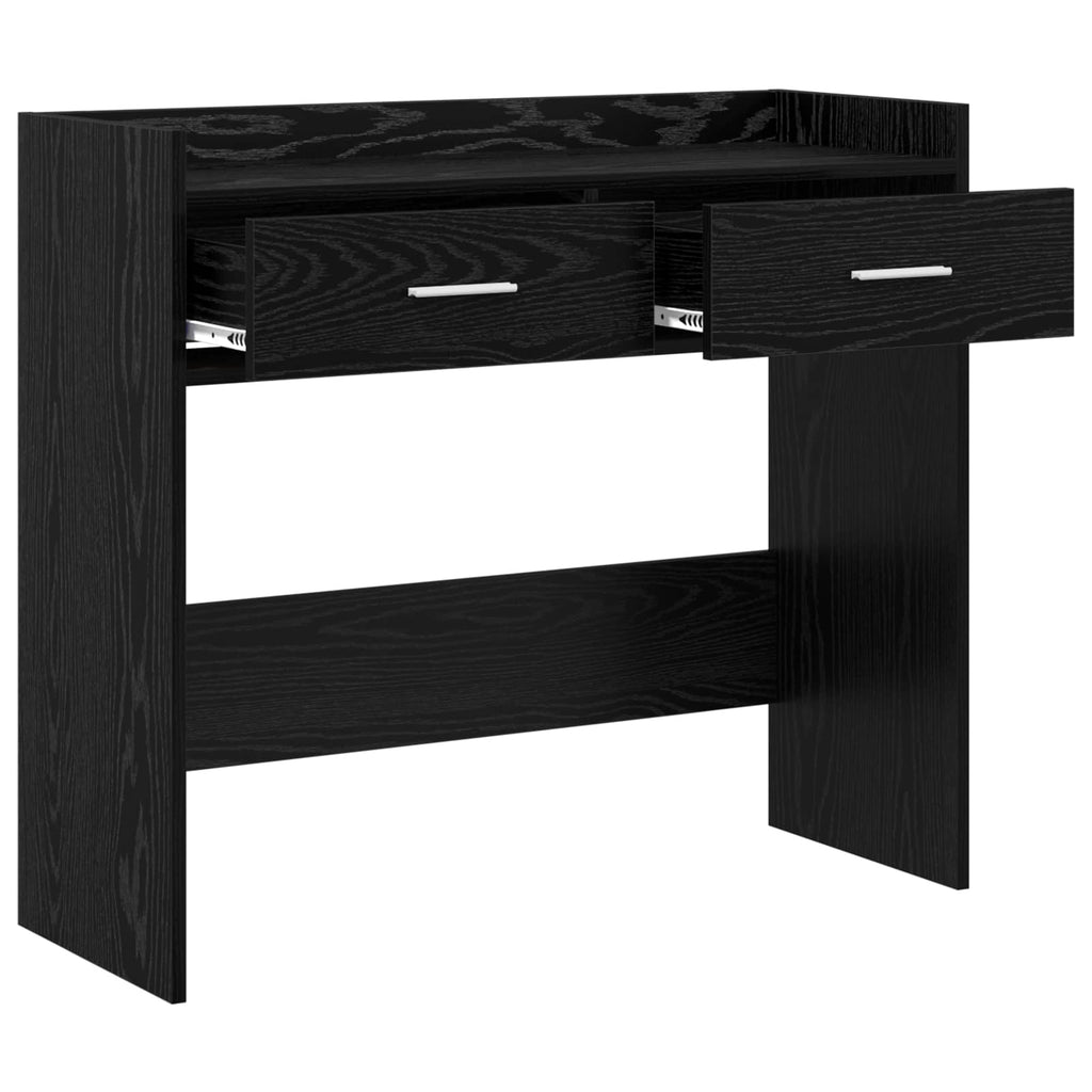 Tavolo consolle Rovere Nero 90 x 35 x 80 cm