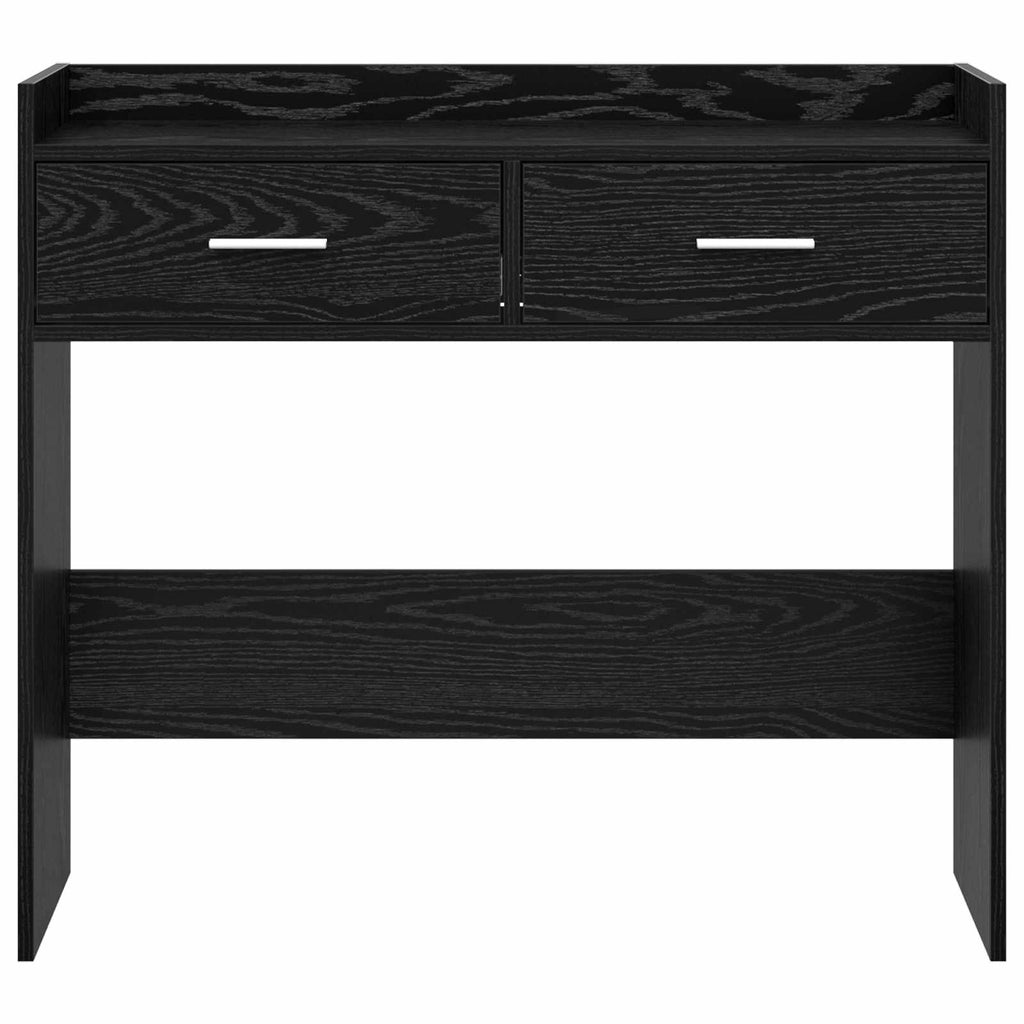 Tavolo consolle Rovere Nero 90 x 35 x 80 cm