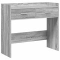 Tavolo consolle Sonoma grigio 90 x 35 x 80 cm