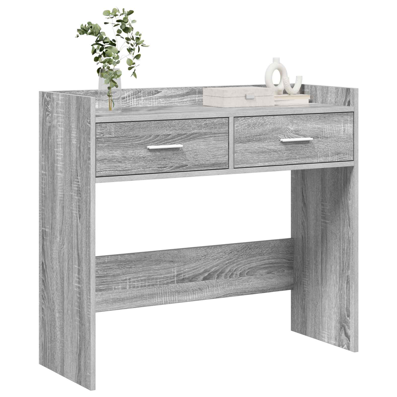 Tavolo consolle Sonoma grigio 90 x 35 x 80 cm