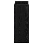 Mobile per scarpe con porta Rovere Nero 73,5 x 36 x 92 cm