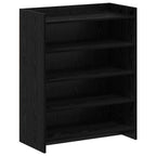 Mobile per scarpe Rovere Nero 73,5 x 36 x 92 cm