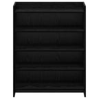 Mobile per scarpe Rovere Nero 73,5 x 36 x 92 cm