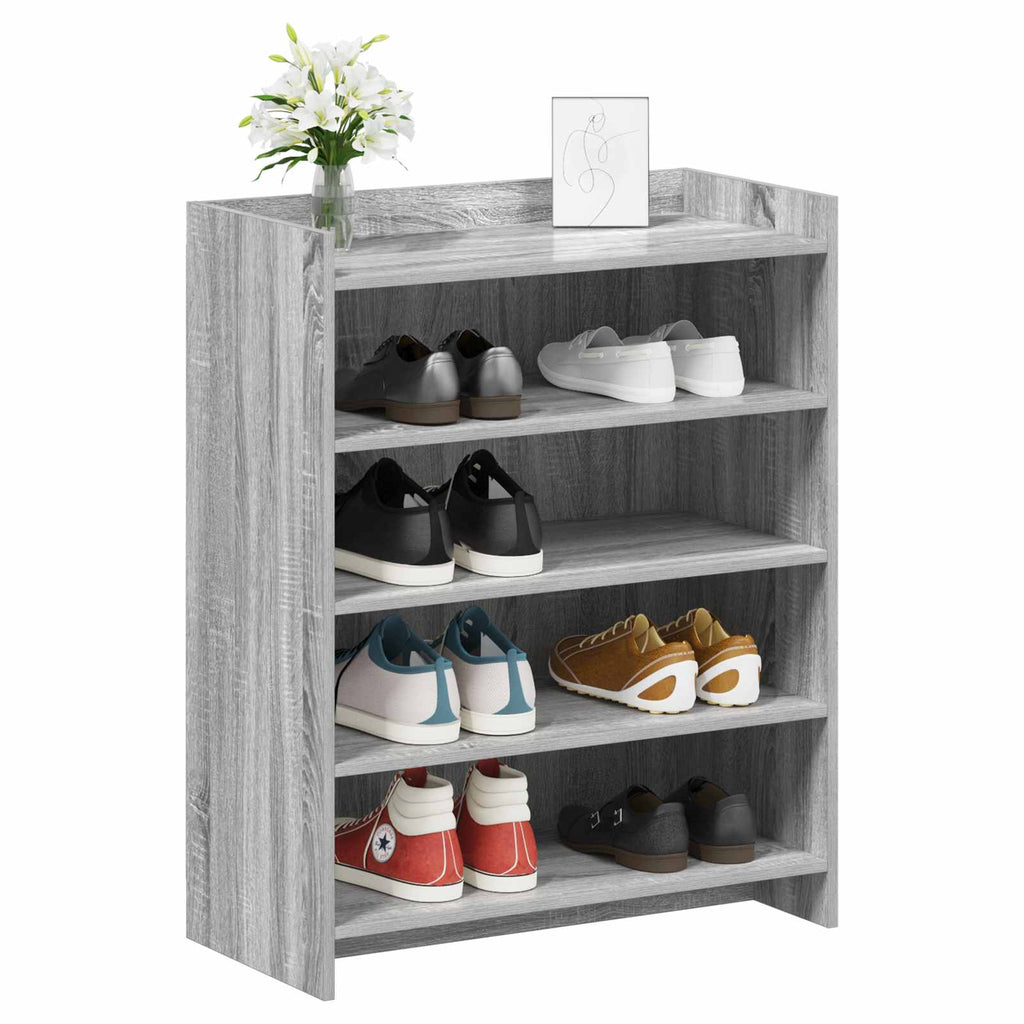Mobile per scarpe Sonoma grigio 73,5 x 36 x 92 cm