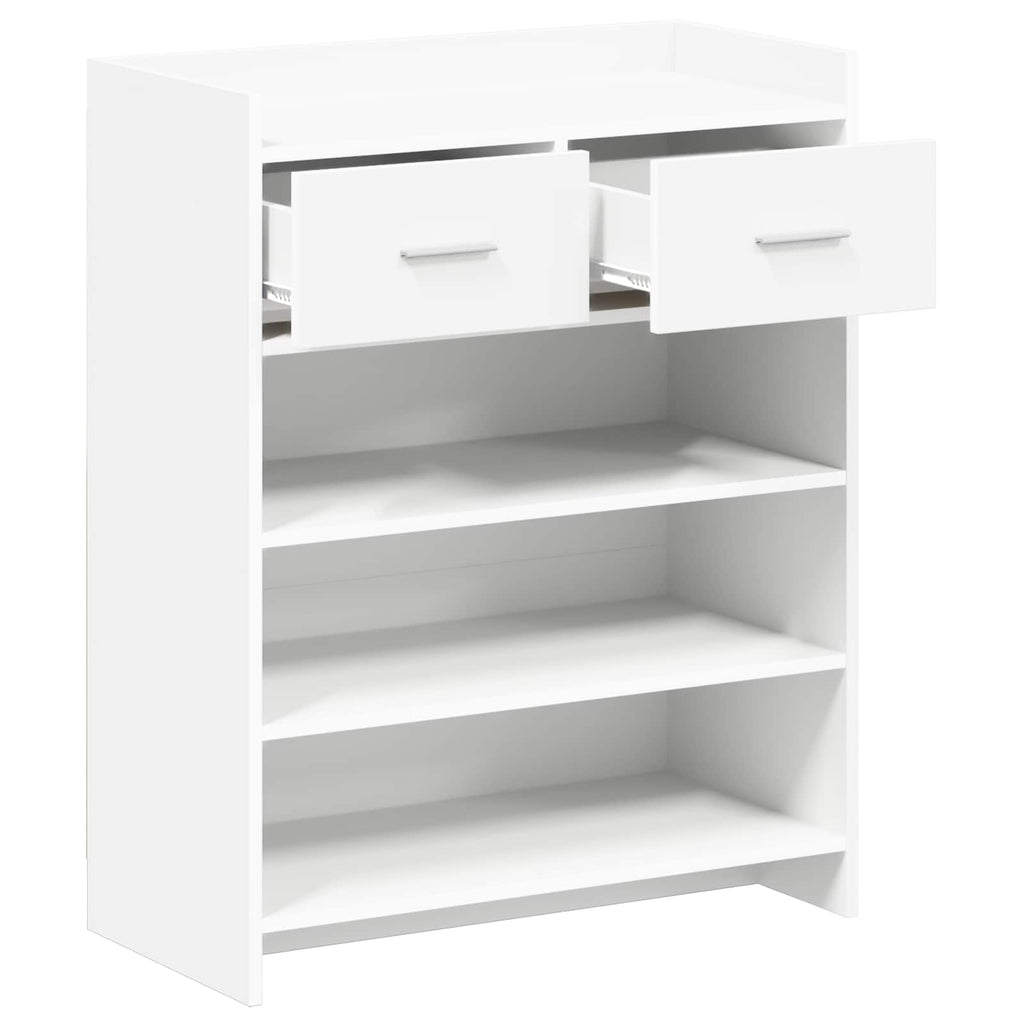 Mobile per scarpe Bianco 73,5 x 36 x 92 cm Legno ingegnerizzato